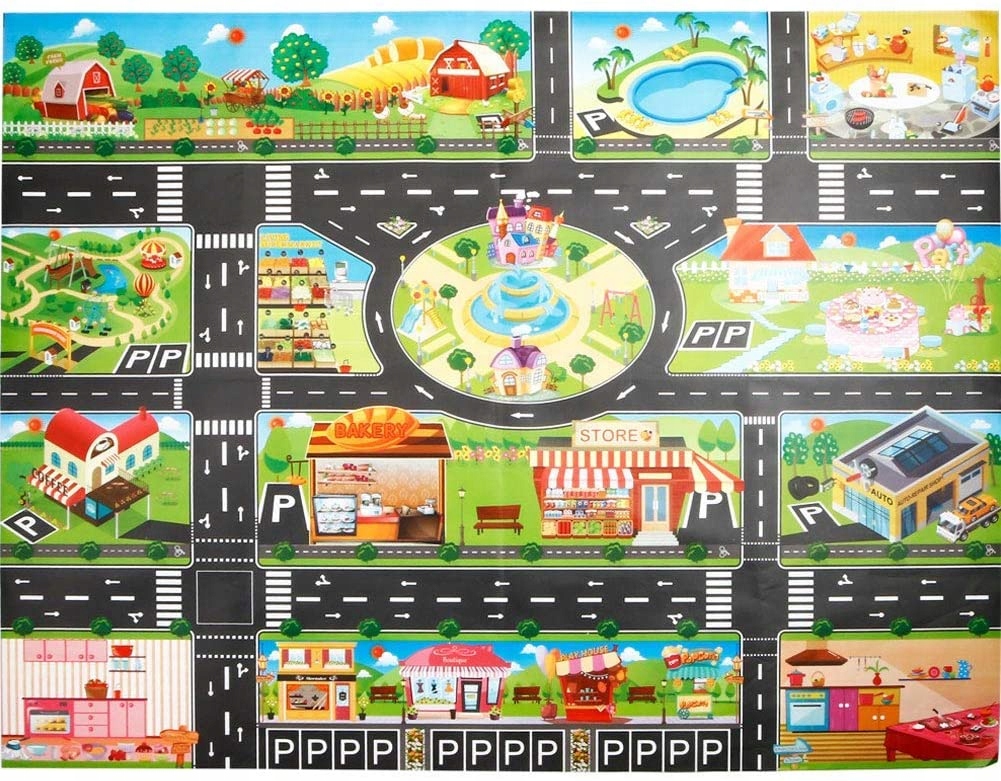 

Mata edukacyjna wodoodporna Ulica Duża 130cm Znaki