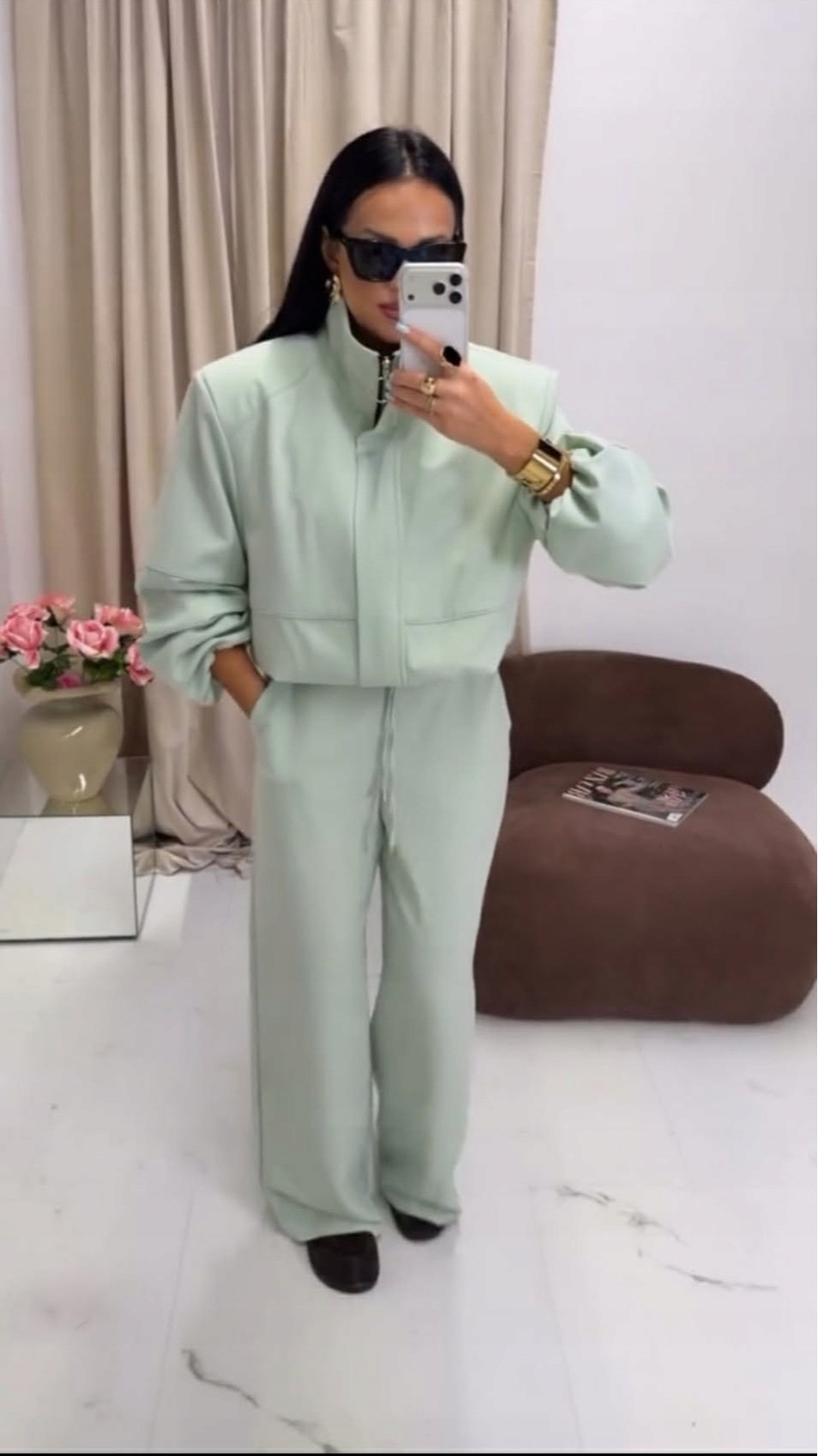 Spodnie Magnolia Pistacja La Milla U pistacjowy