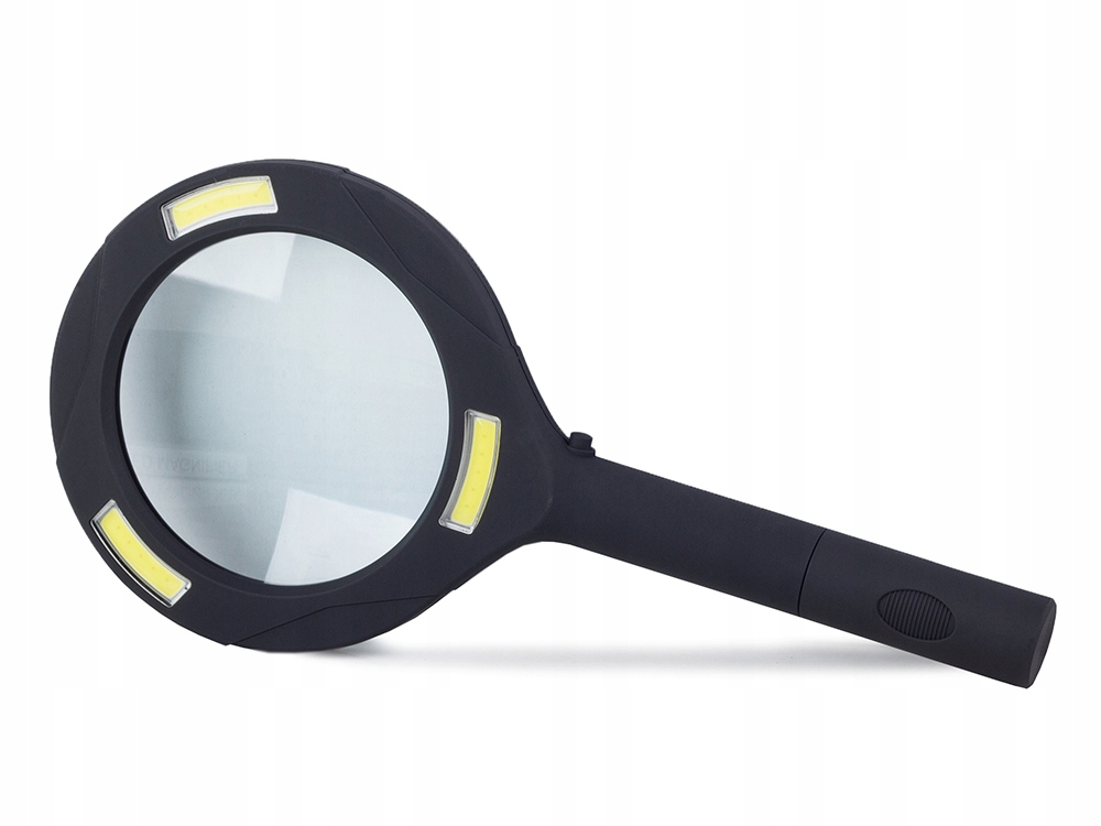 LUPA RĘCZNA DO CZYTANIA 3X DIODY SMD SZKŁO Powiększenie 3 x