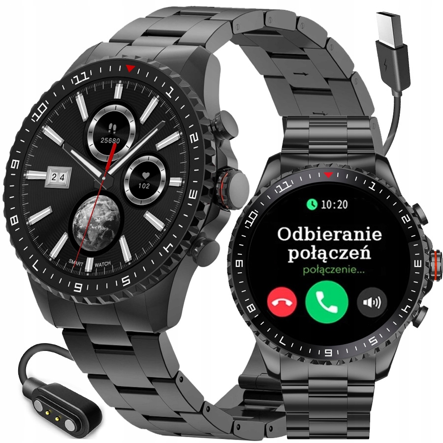 Pánské hodinky Chytré Hodinky Gravity s Sms Rozhovory 466x466 Zdravotní Měření