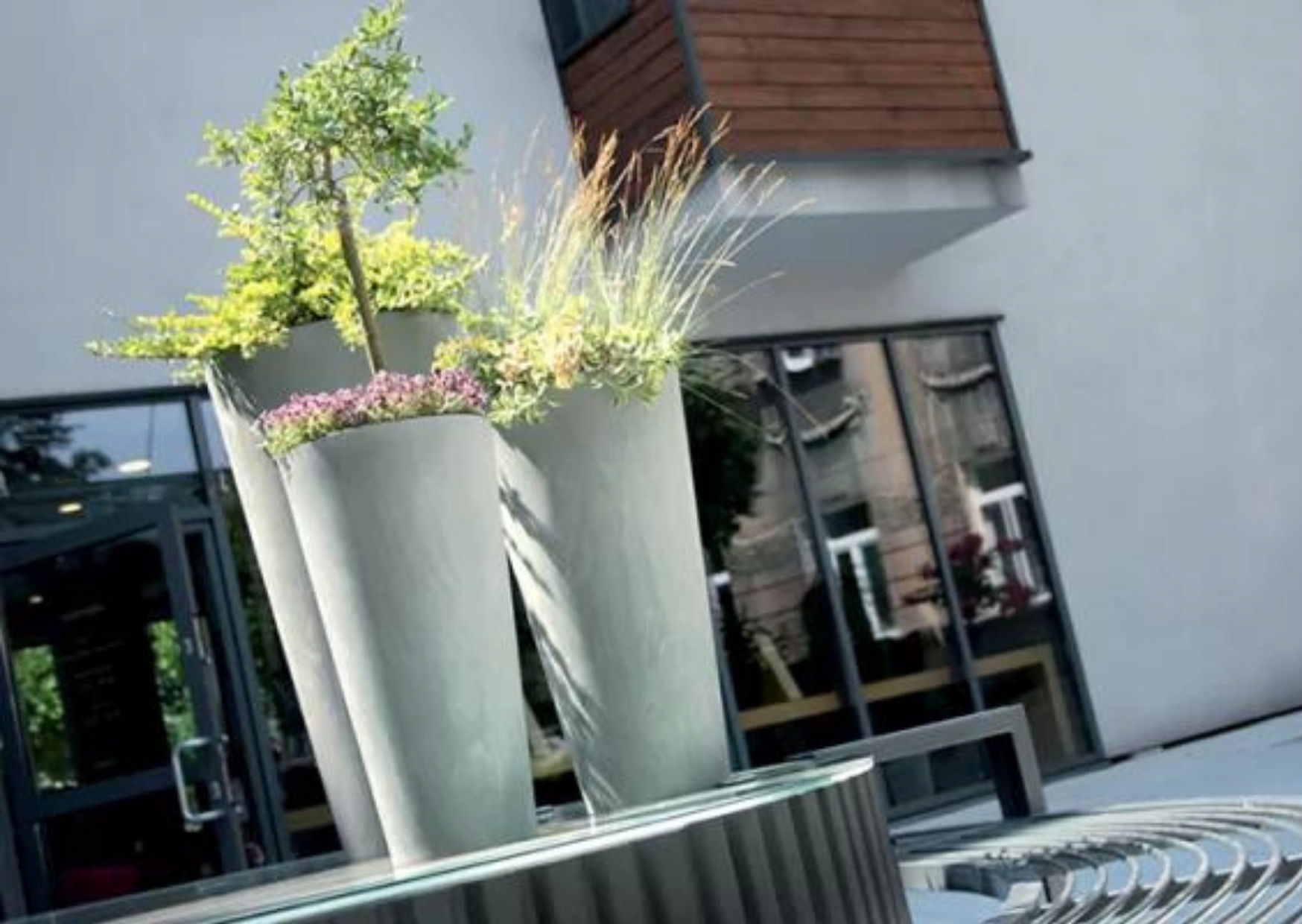 Doniczka wysoka Effect Tubus DTUS300E + wkład | Beton — 9