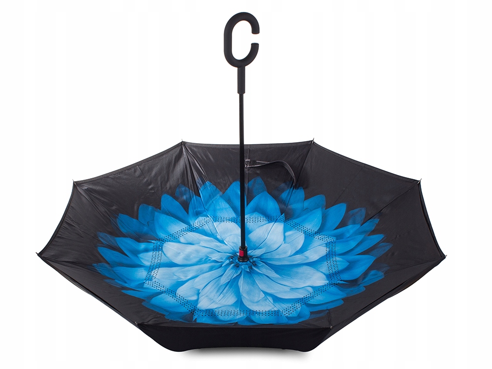 PARASOL PARASOLKA ODWRÓCONY SKŁADANY ODWROTNIE MOCNE DRUTY SOLIDNY STOJĄCY Waga produktu z opakowaniem jednostkowym 0.48 kg