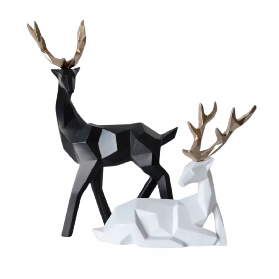 Figurka Jelenů Geometrický pár do pokoje kanceláře Obývacího pokoje Individuální Styl