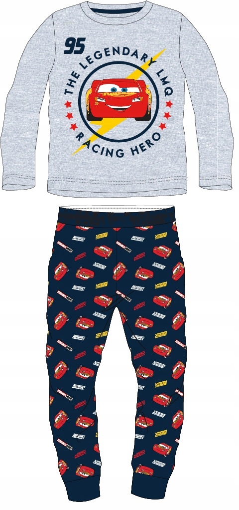 

Piżama Chłopięca Auta Zygzak Mcqueen Dł Rękaw 128