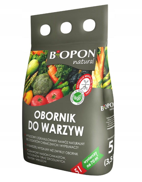 

Obornik Do Warzyw Granulowany 5l biopon naturalny