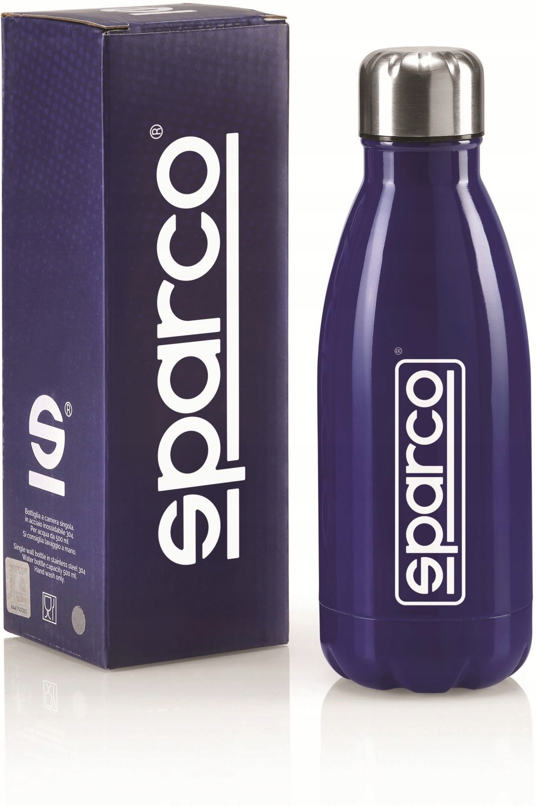 Sparco – Stalowa Butelka Termiczna niebieska 500 ml
