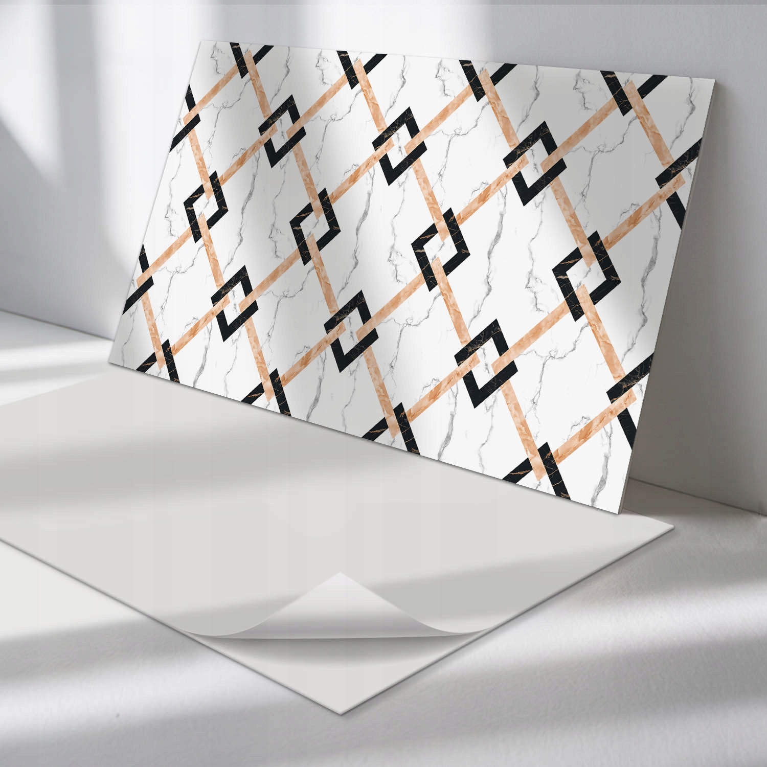 Sada Pvc vinylových panelov Geometrické mramorové vzory 6 ks 60x30 cm