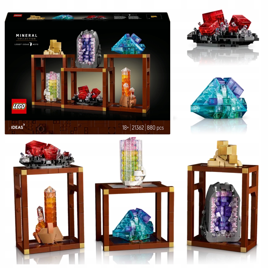 Lego Ideas 21362 Kolekce minerálů Kameny Příroda Umění