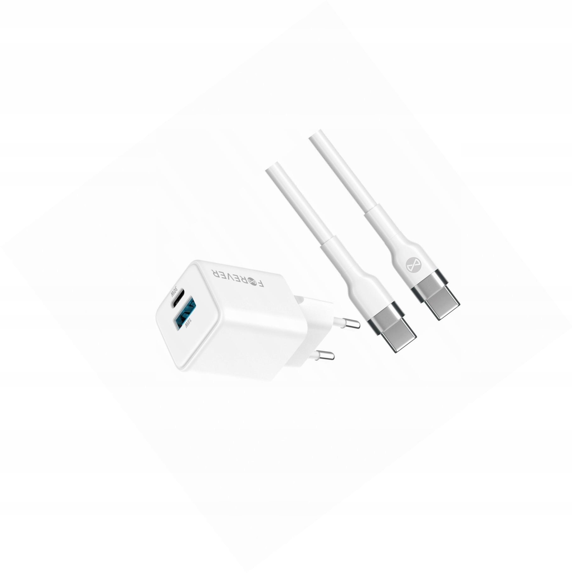 Szybka ładowarka GaN 30W Usb i Usb-c z kablem do Samsung Galaxy A12