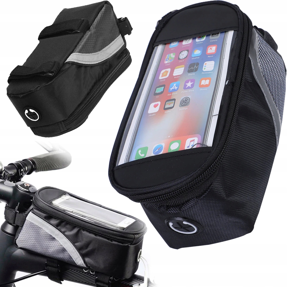 UCHWYT ETUI SASZETKA SAKWA TORBA ROWEROWA NA TELEFON ROWER RAMĘ 5.8"