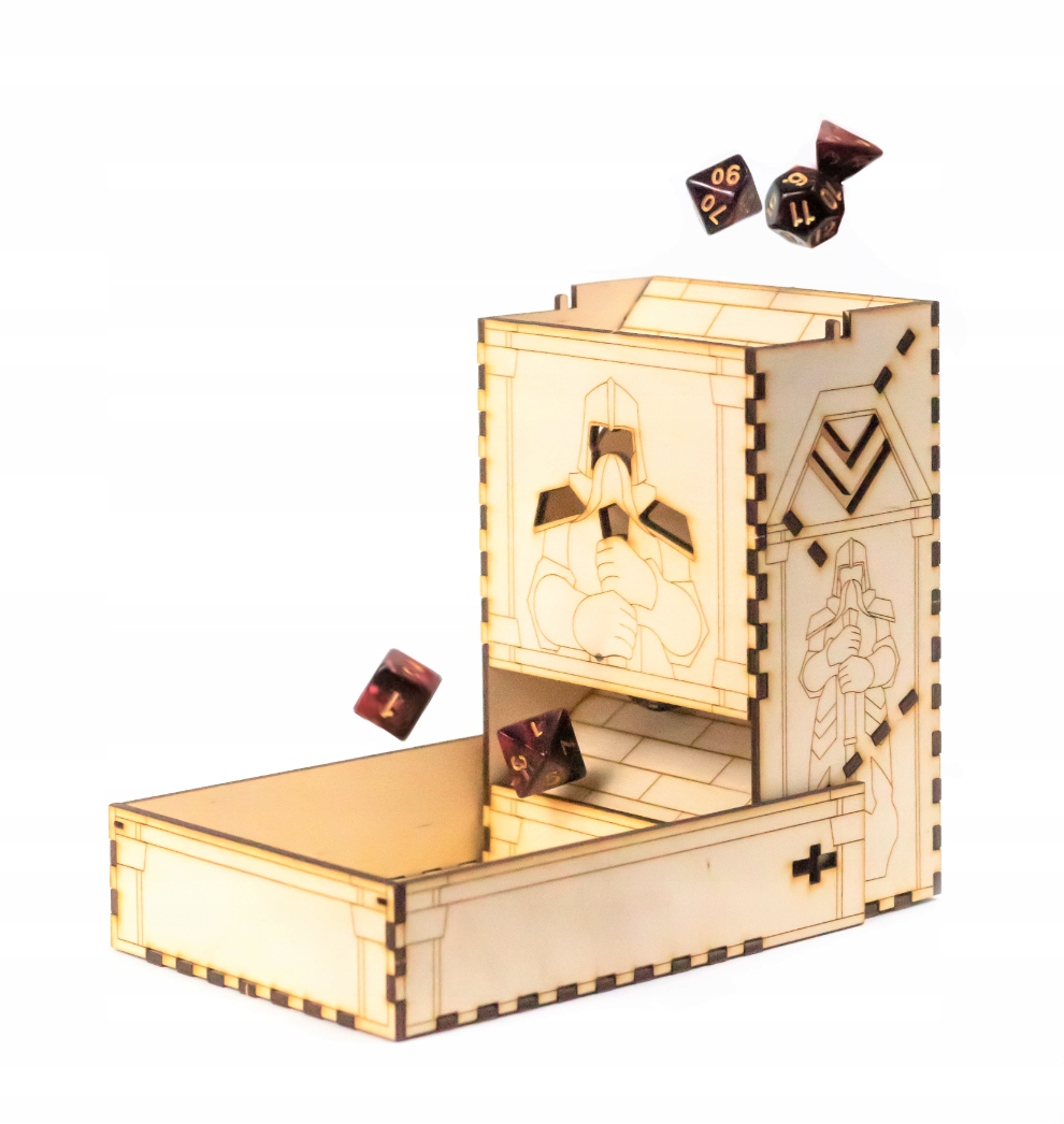 DICE TOWER TWIERDZA KRASNOLUDZKA WIEŻA DO KOŚCI DREWNIANA 15 CM Nazwa Dice Tower