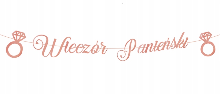 

Baner wieczór panieński rosegold girlanda 150cm