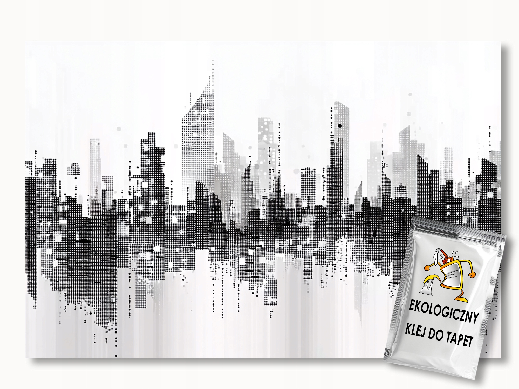 Fototapeta Flizelina Grafika B&w Město Panorama Mrakodrapy 250x175 110g