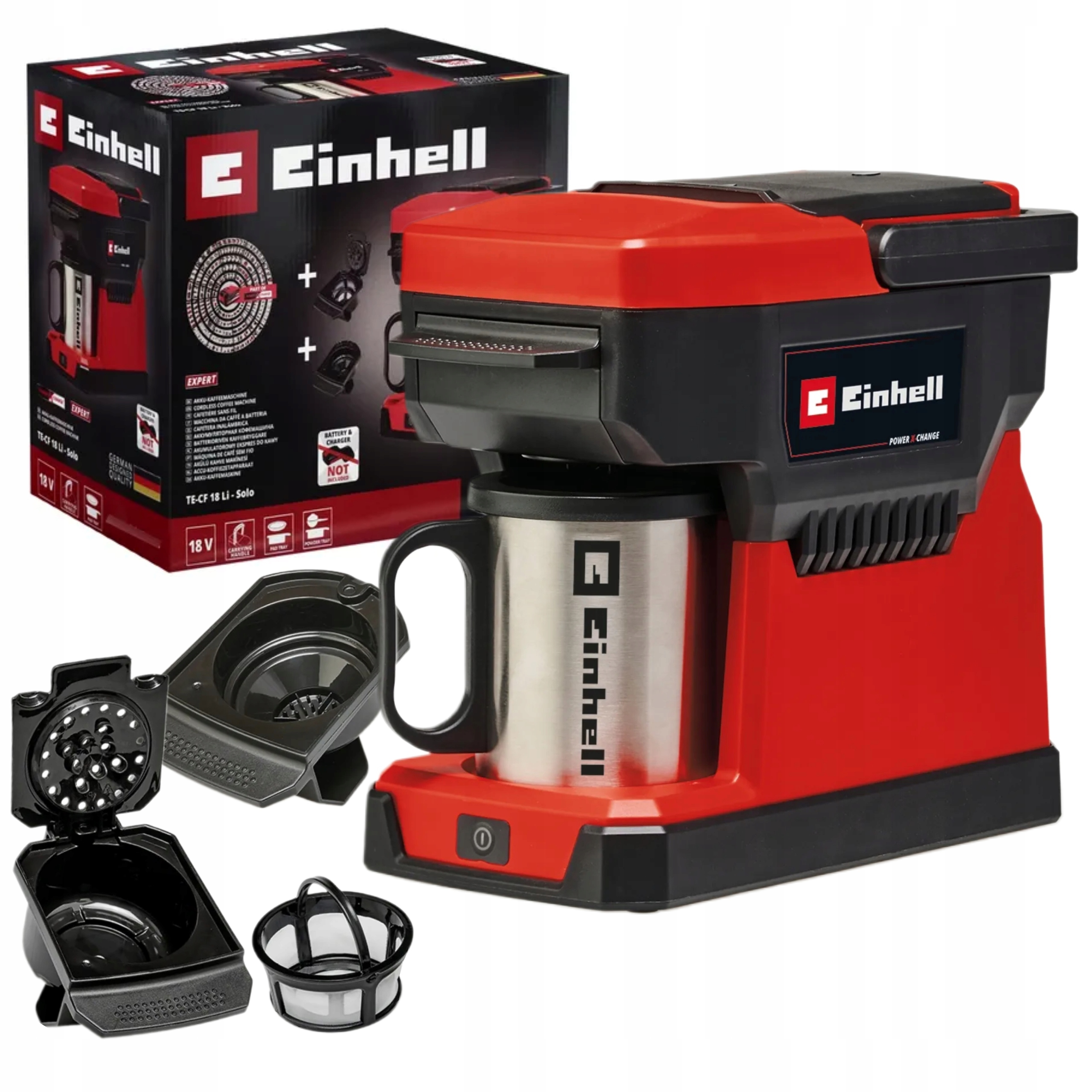 Einhell Akumulátorový Kávovar 2v1 18V Šálka Te-cf 18 Li-Solo