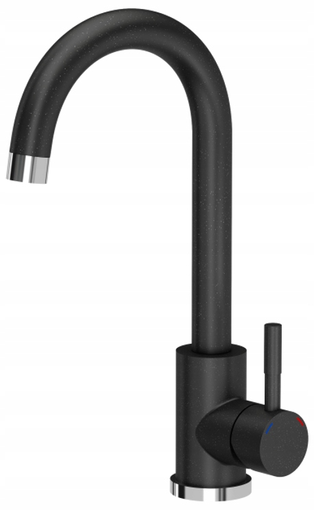 ZLEWOZMYWAK JEDNOKOMOROWY CZARNY + BATERIA + SYFON Kod producenta HCQT6244CZK