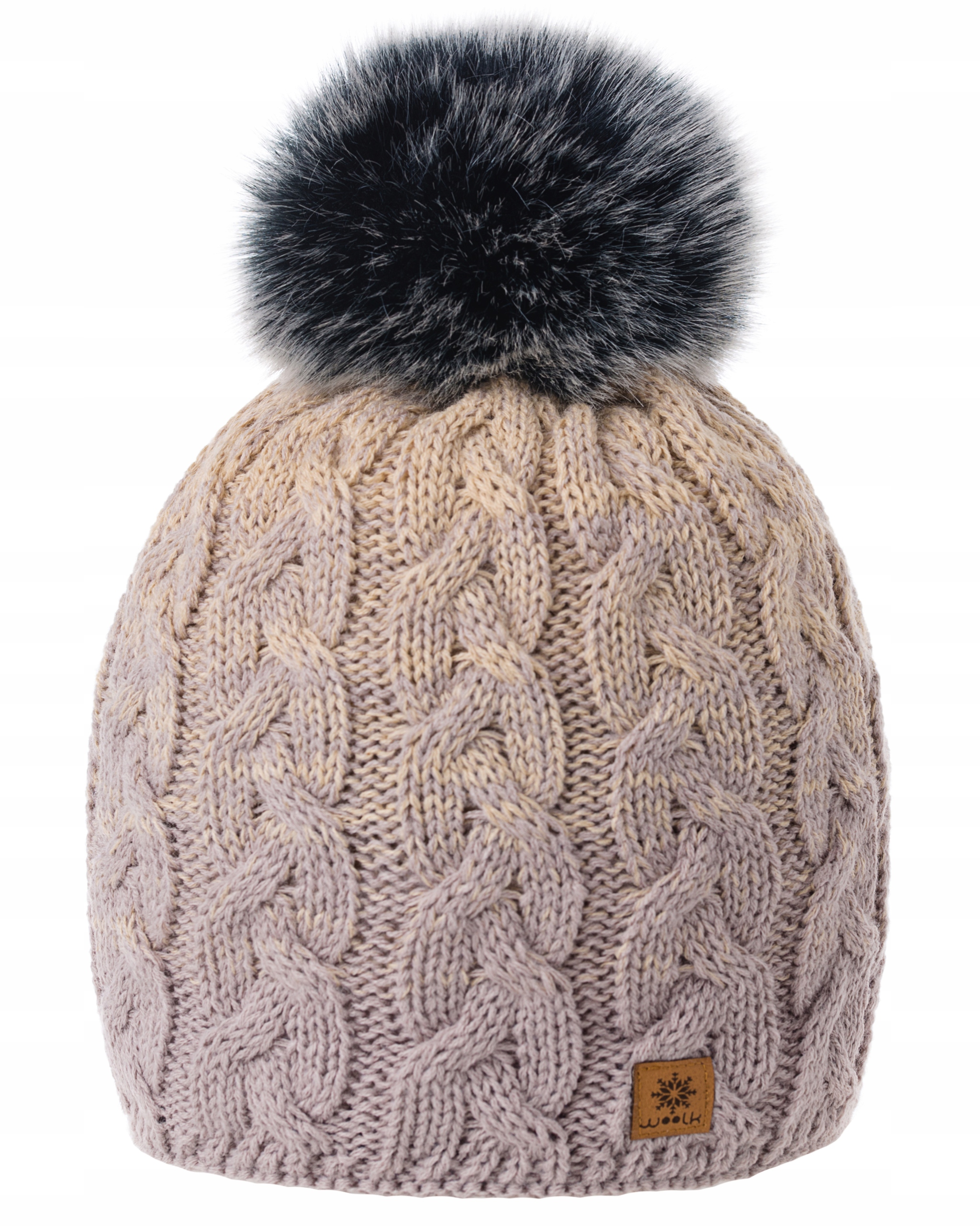 

Zimowa Czapka Ciepła pompon i polar Woolk Pola