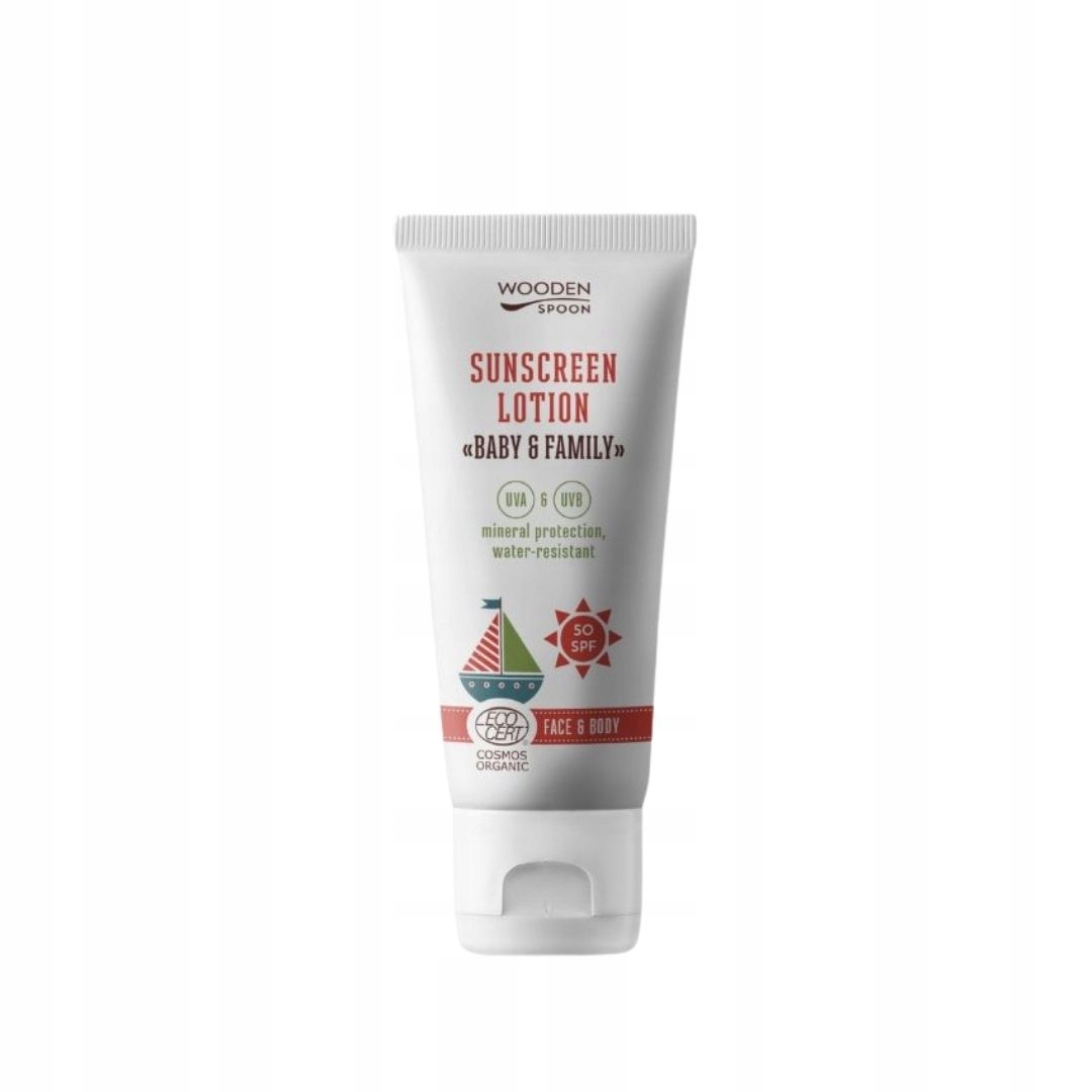 Krém na opalování SPF50 Wooden Spoon pro děti a citlivou pokožku 100 ml