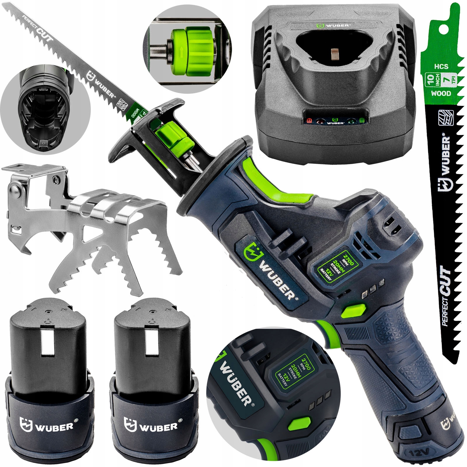 Mini Pila Ocaska Akumulátorová Pila Ocaska Elektrická 12V/2.0Ah Sds 2xAKU