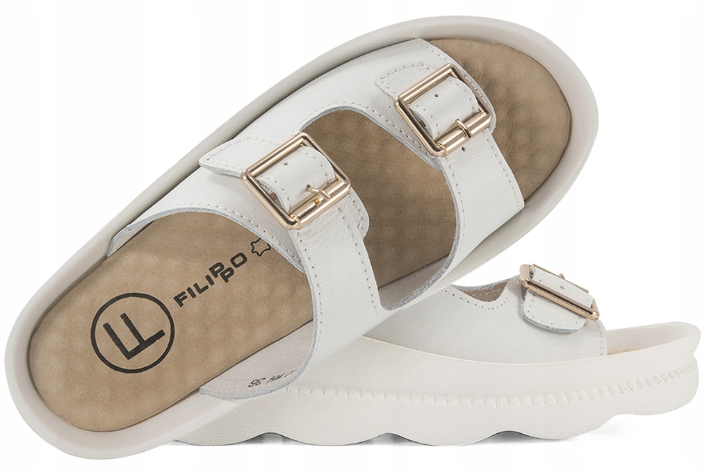 Filippo DK3599 Nazouváky Dámské Kůže bílé 36