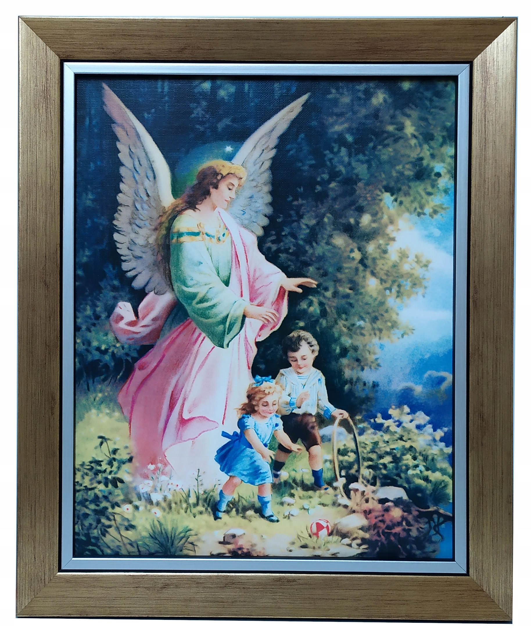 

Święty Obraz 25x30 Aniołka Anioła Stróża Chrzest