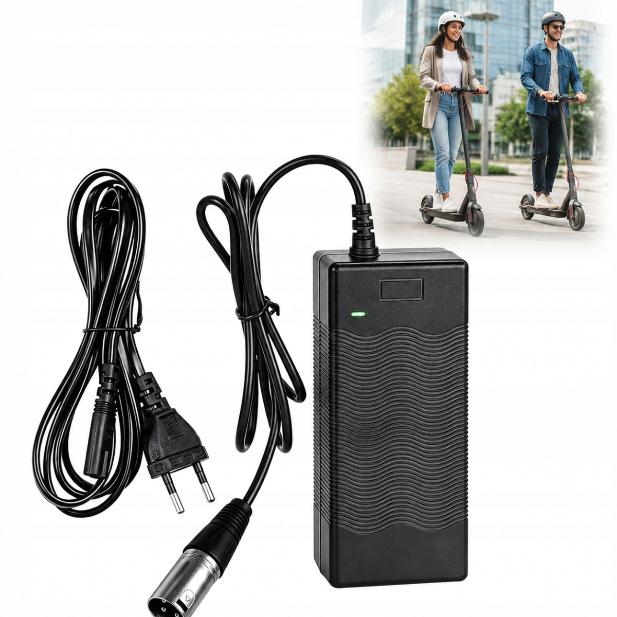 Ładowarka Do Rower Elektryczny (36V Akumulatora Litowego) 3-PIN Xlr 42V 2A