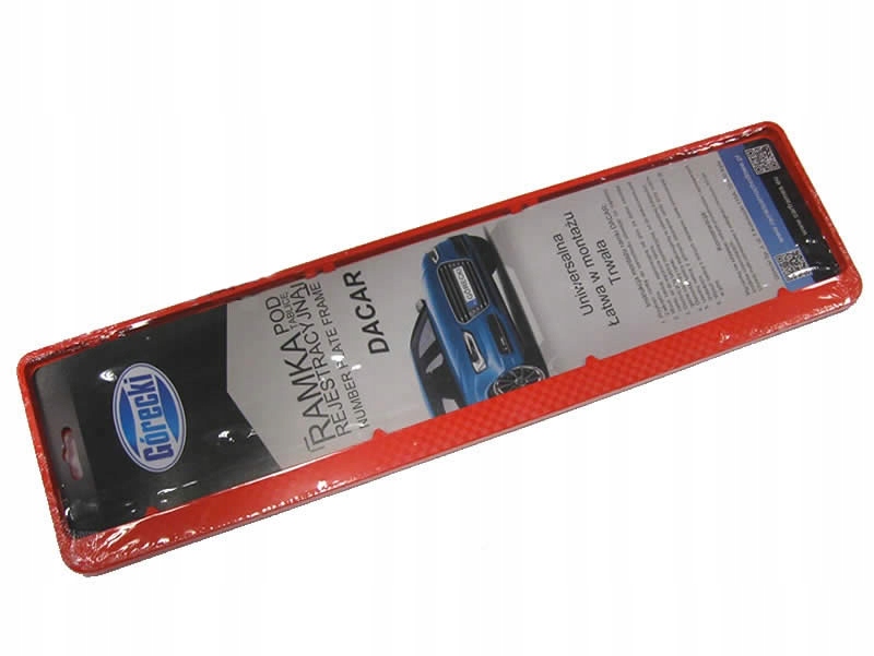 Ramka Tablicy Rejestracyjnej Dacar 3D Carbon Red