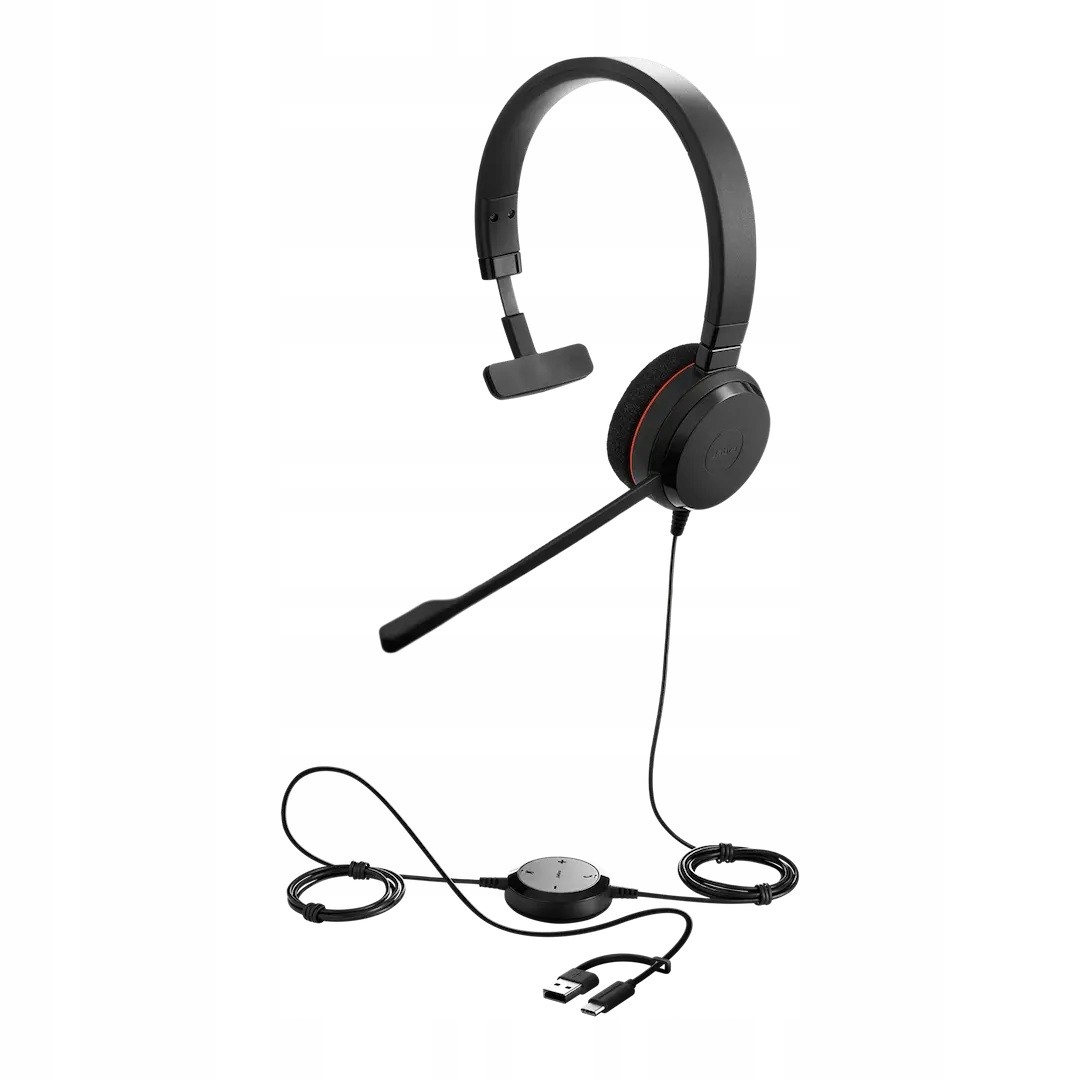 Jabra Evolve 20, Mono Ms, Usb C/ A adaptér 4993-823-169