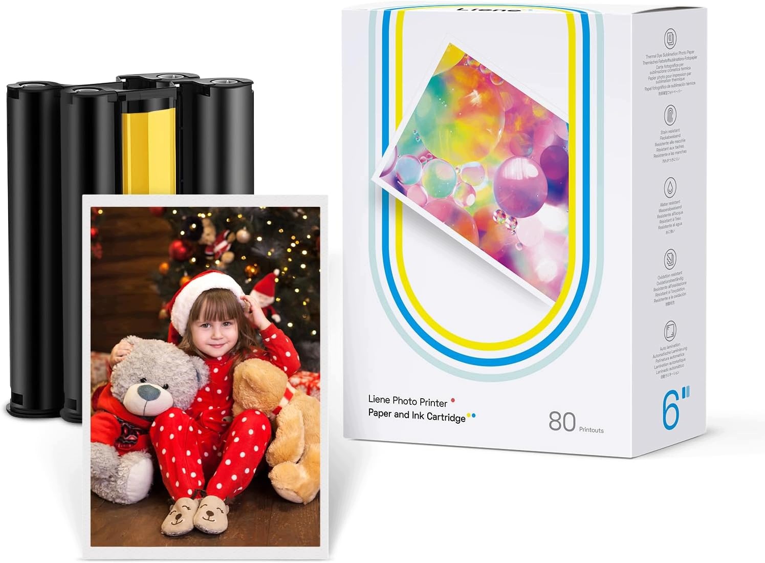 80 ks fotografického papíru 2 inkoustové kazety pro DHP512/DHP513/DHP514