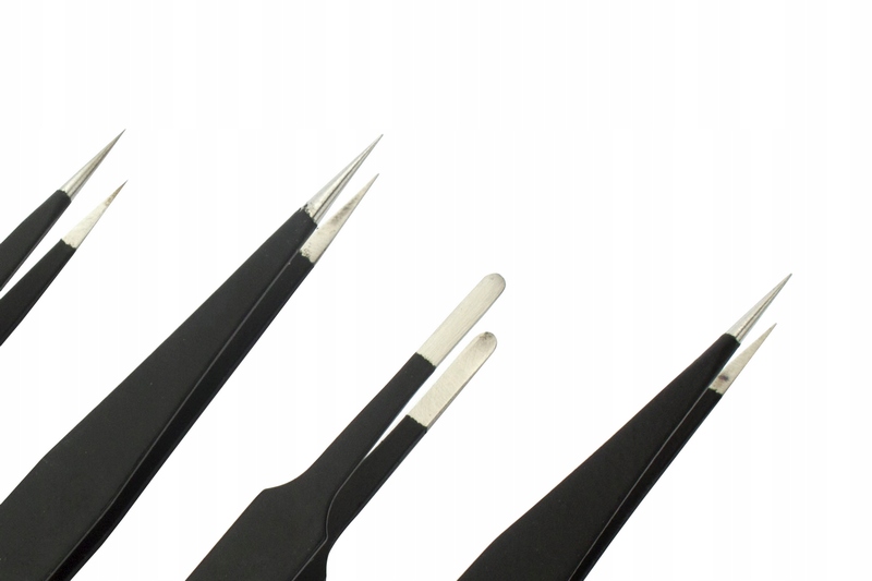 Pinceta PENSETA PĘSETA METALOWA ESD zestaw 6szt Model PĘSETY ESD 6SZT