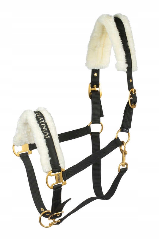 Kantar dla konia Horze Howard podszyty futerkiem czarny Cob