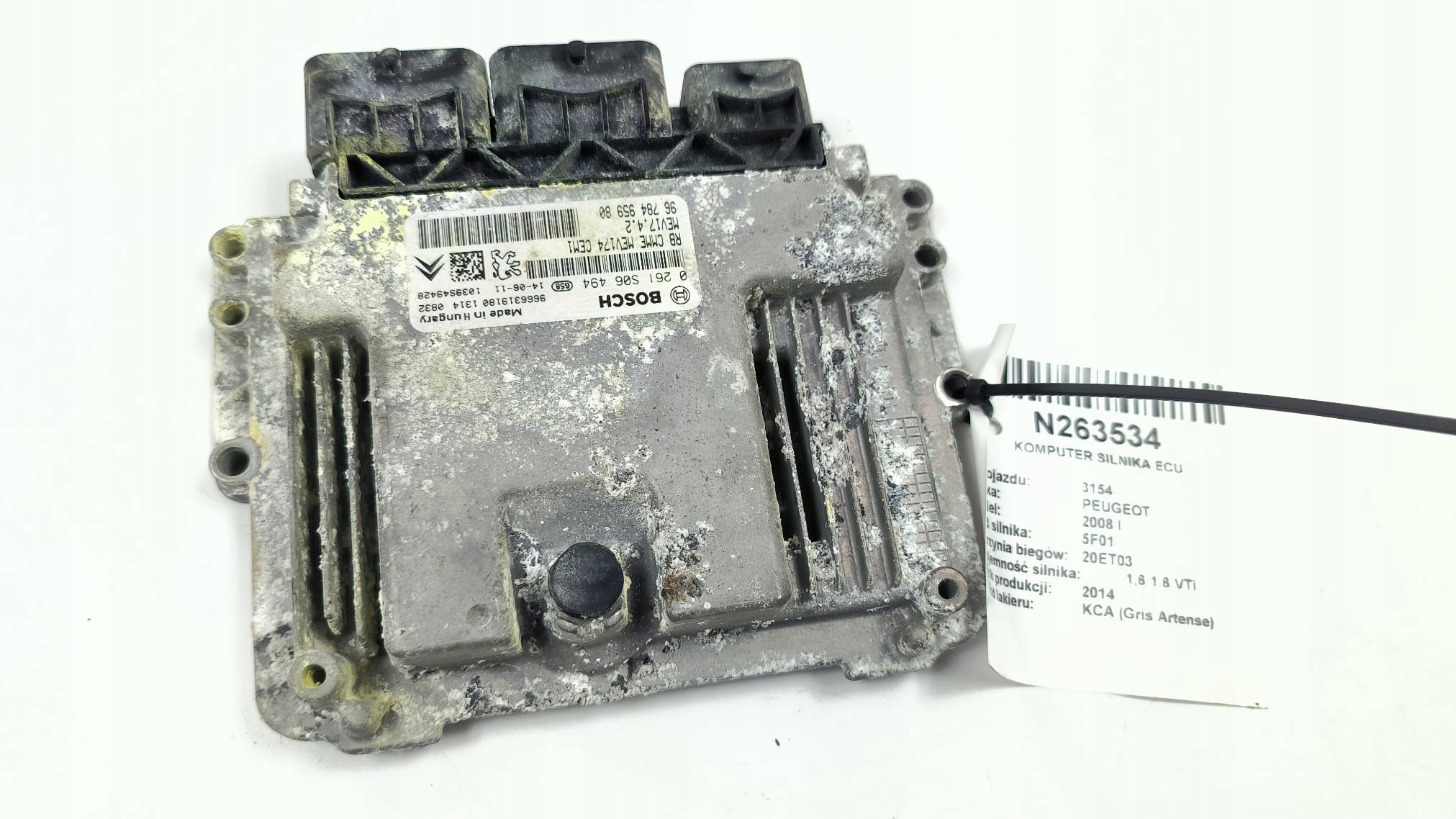 computer Motore ECU 9678495980 1.6 VTi PEUGEOT 2008 e
