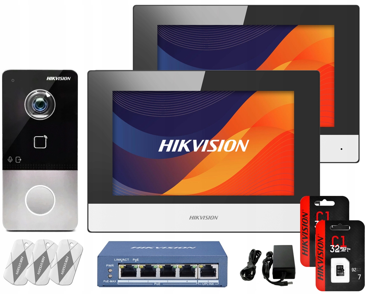 Videovrátnik WiFi Video interkom Hikvision KIS603-P