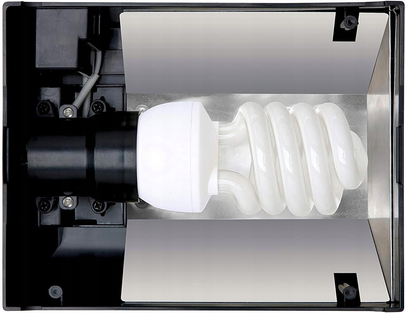 Levně Exo Terra osvětlovací baldachýn reflektor 26W E27 černý chrom PT2224