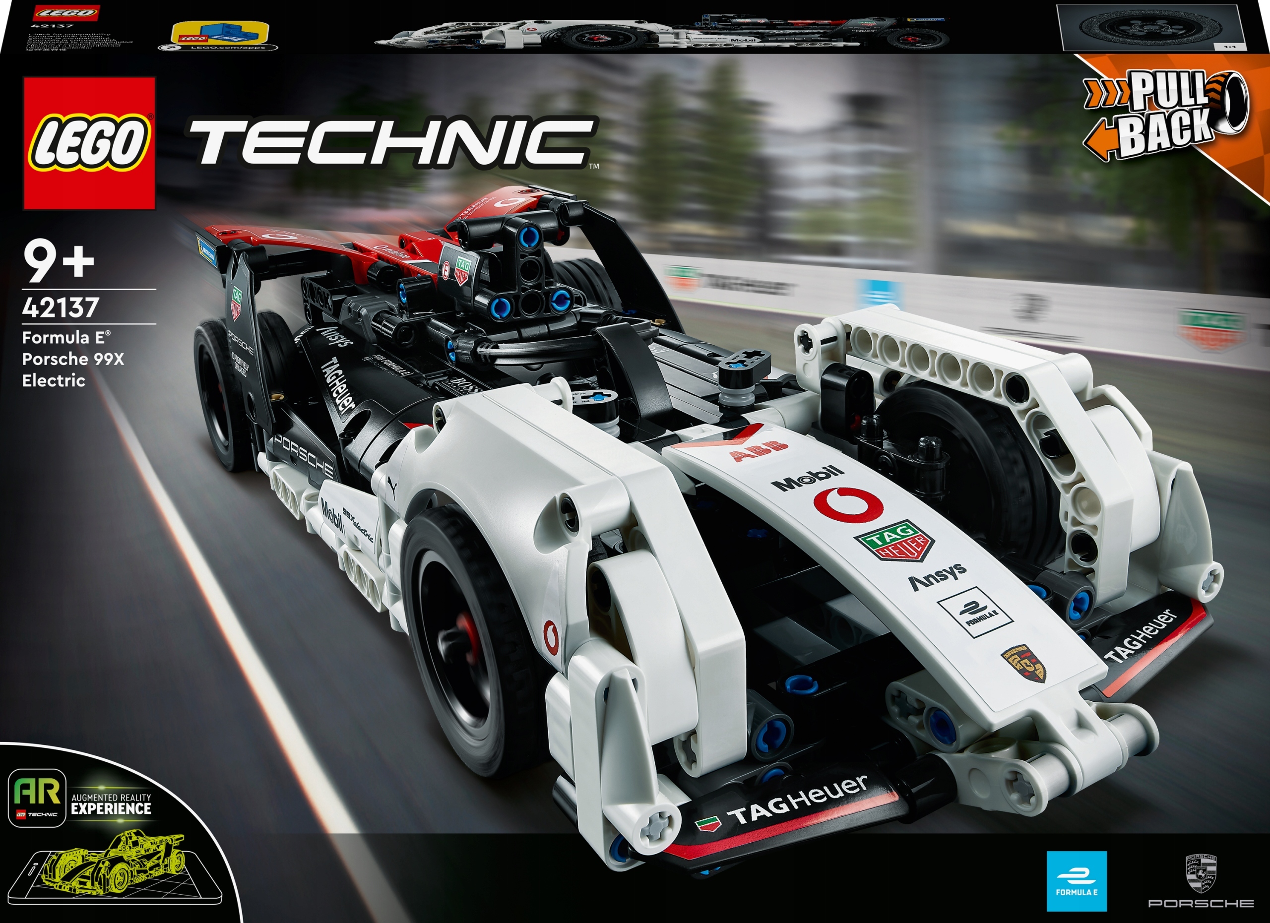 LEGO TECHNIC FORMUŁA 1 PORSCHE 99X ELECTRIC NAPĘD PULL-BACK ŚWIETNE DETALE Marka LEGO