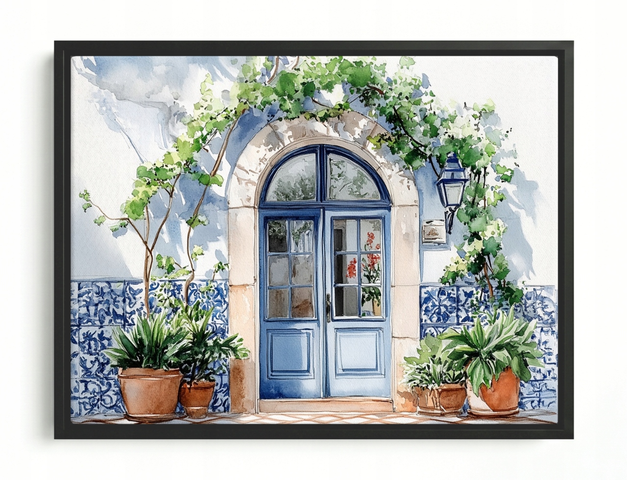 Obraz Rám American Box Architektura Dveří Azulejos Keramika 80x60