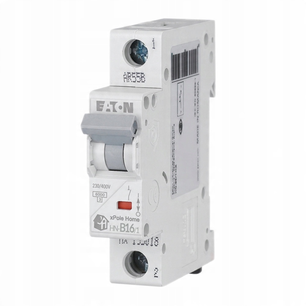 

Eaton Wyłącznik Nadprądowy 1P Hn B16A 6kA 194821