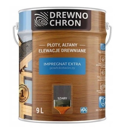 Drewnochron Impregnat Extra Szary 9l