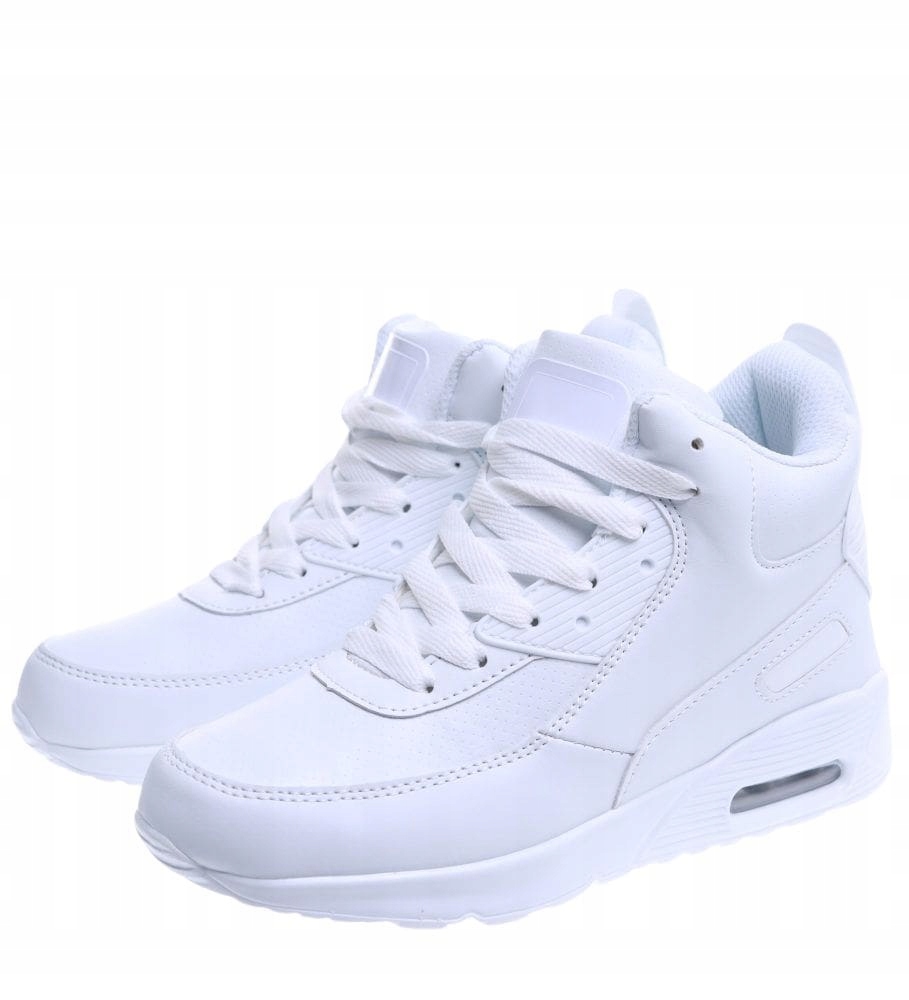 Białe Za Kostkę Adidasy Z Airem Max -38- Wysokie Sneakersy