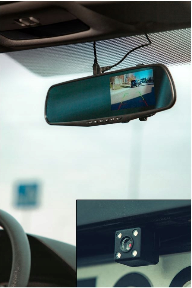 KAMERA REJESTRATOR ZESTAW PARKOWANIA LUSTERKO F HD Liczba kamer 1