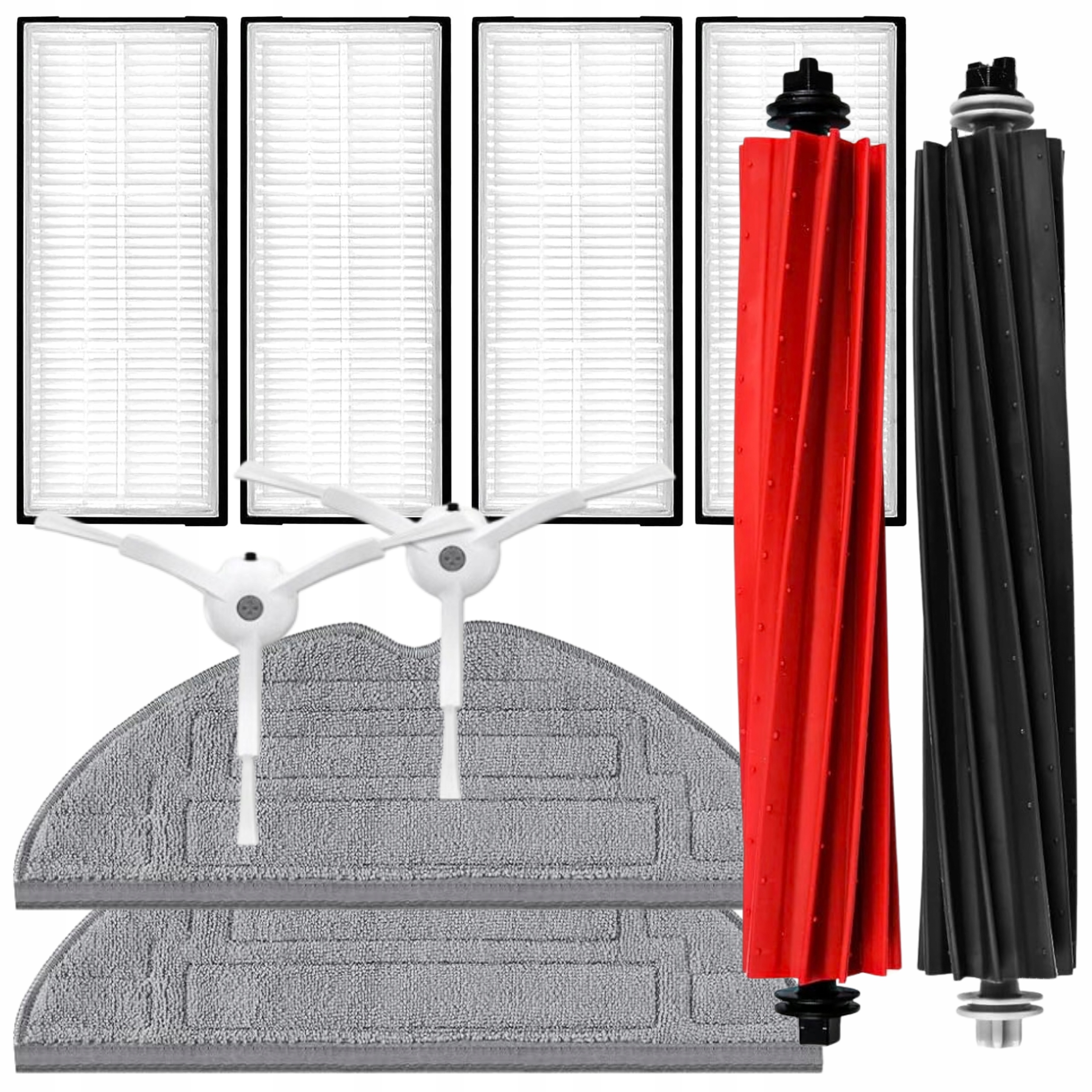 Kartáče a filtry mopů pro RoboRock S8 S8 Max S8 Ultra sada příslušenství bílá