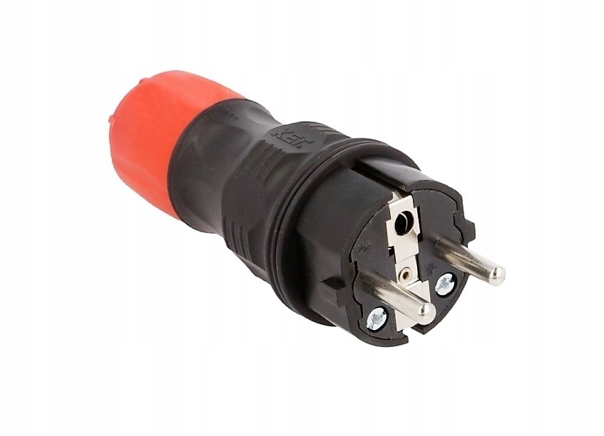 

Wtyczka prosta 16A 2P+Z 250V IP54 czarny/czerwony