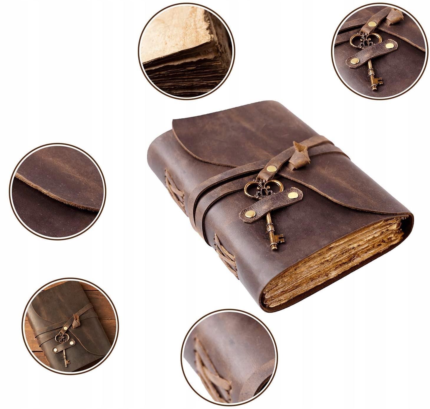 Pamiętnik NomadCrafts odcienie brązu i beżu Rodzaj pamiętnik