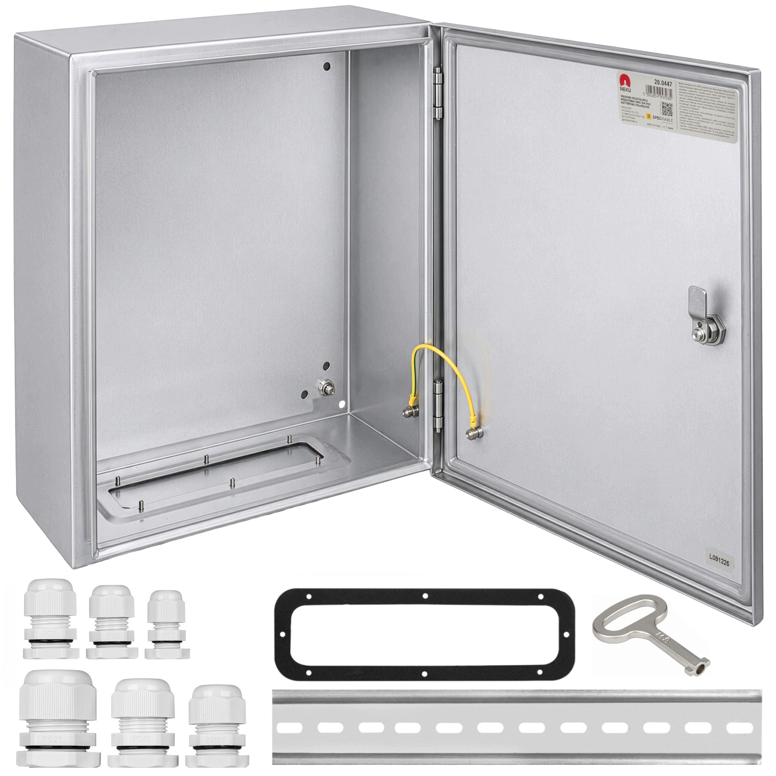 Obudowa Hermetyczna Rozdzielnica Stal Nierdzewna Inox 500x400x200mm IP65