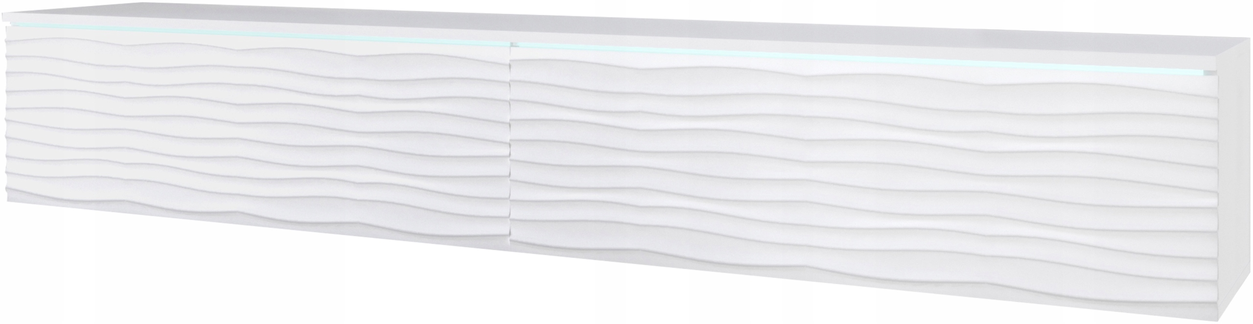 Szafka RTV Lowboard D 180cm BIAŁY FALA MDF