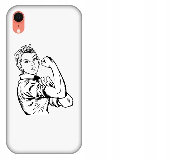 

Etui pokrowiec iPhone Xr Women power Sila kobiet