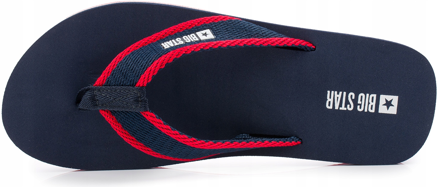 BIG STAR GRANATOWE MĘSKIE KLAPKI SPORTOWE JAPONKI CASUAL NA BASEN PLAŻĘ 43 Rozmiar 43