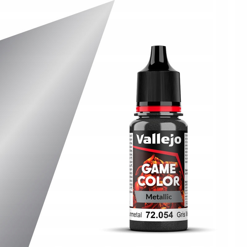 Vallejo 72054 - Game Color Metal. Dark Gunmetal
