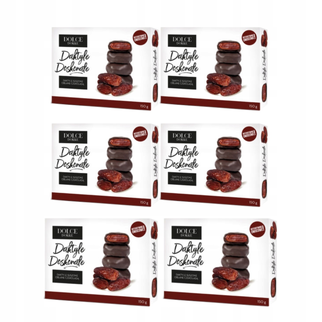 Daktyle w czekoladzie Mateo 6 x150 g