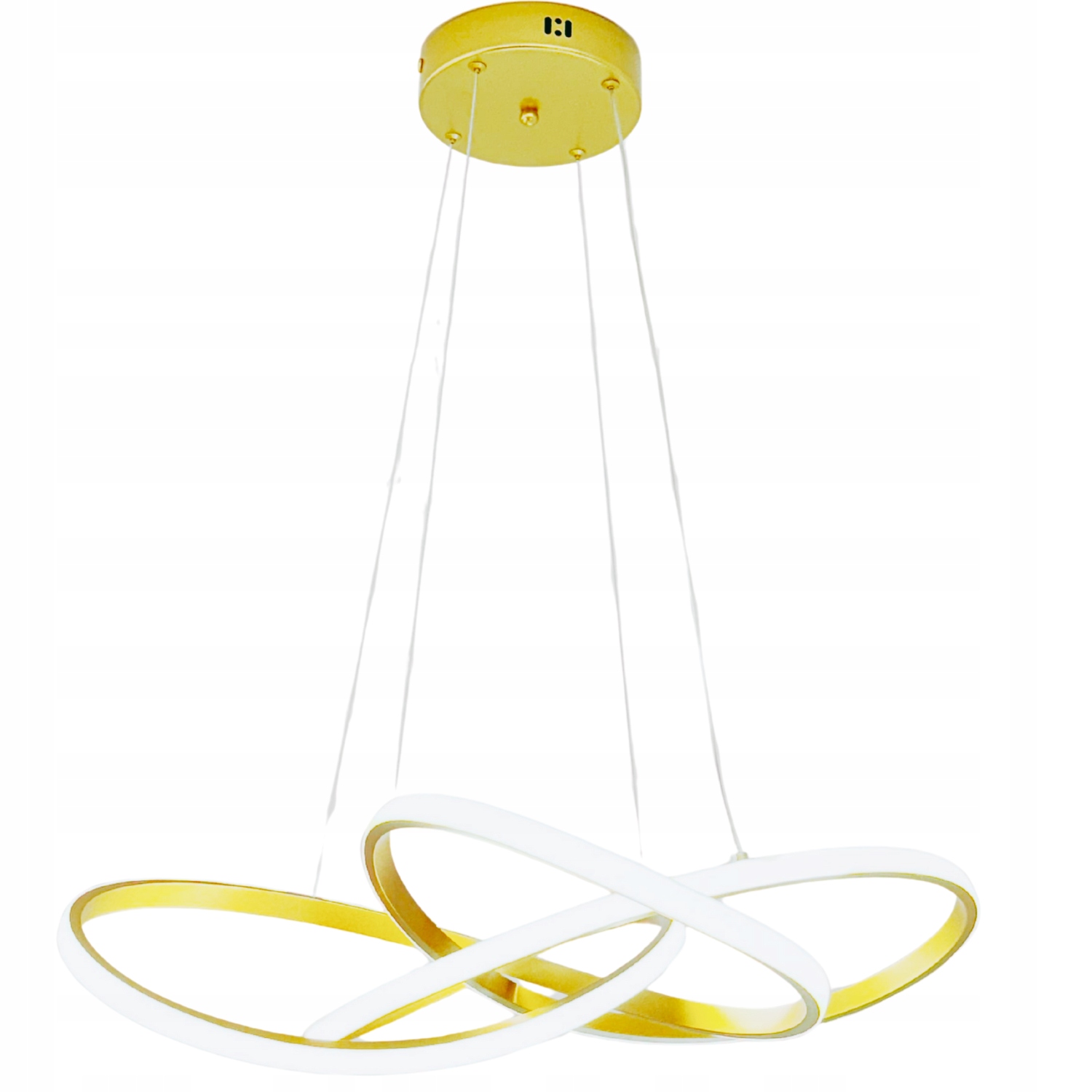 Závěsná Led lustrová lampa glamour zlatá Dálkový Ovladač do obývacího pokoje/ložnice