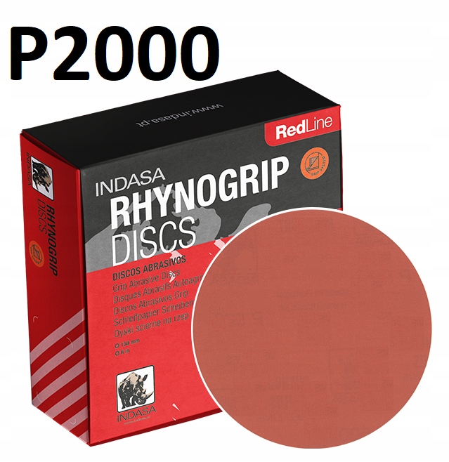 

Indasa Red Krążki Ścierne Rzep 125mm P2000 x10